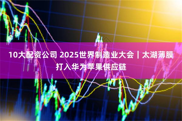 10大配资公司 2025世界制造业大会｜太湖薄膜打入华为苹果供应链